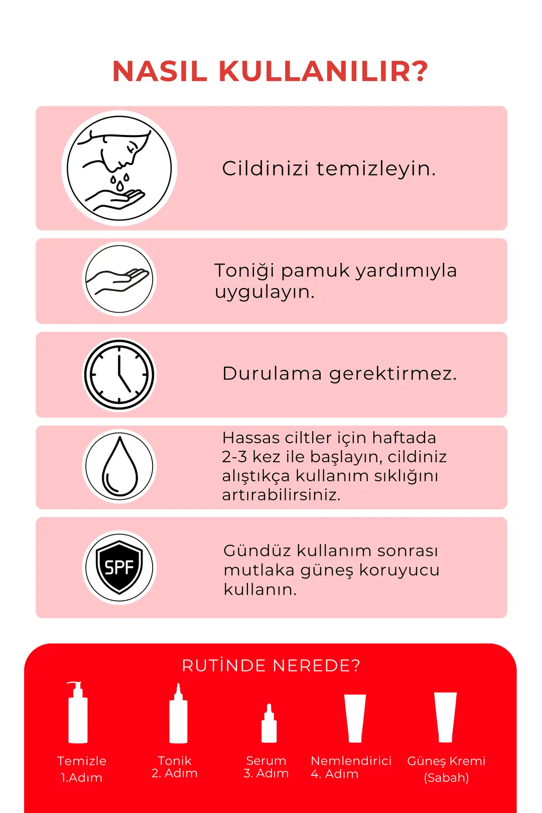 AHA + BHA Facial Toner Cilt Tonu Eşitleyici, Canlandırıcı, Yenileyici Tonik