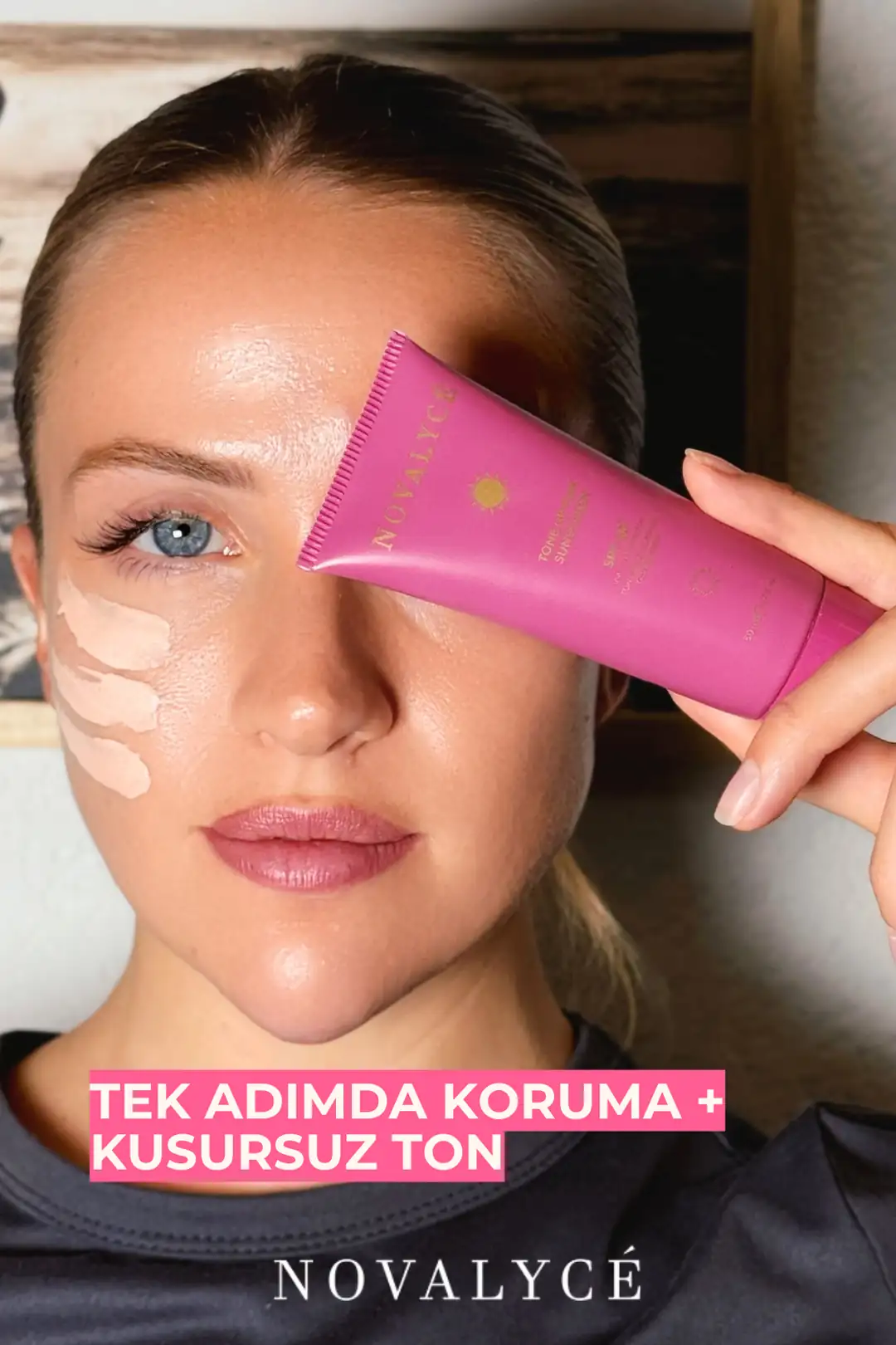 Leke Karşıtı Ton Eşitleyen Spf 50+ Pembe Renkli Güneş Kremi