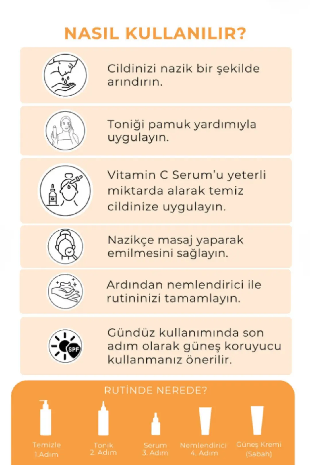 Vitamin C Serum Aydınlatıcı Leke Karşıtı Ascorbic Acid & Vitamin B5 30 ml