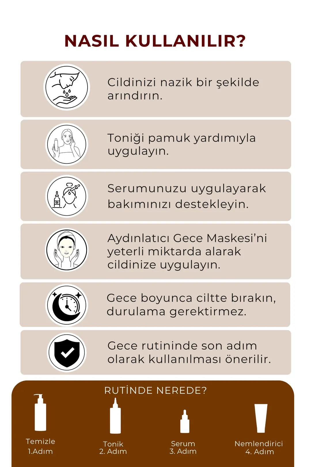 Brightening Night Mask Aydınlatıcı Gece Maskesi Leke Karşıtı ve Canlandırıcı Gece Bakımı
