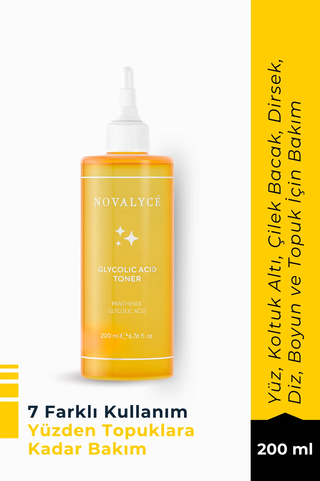 Glycolic Acid Toner Canlandırıcı Ve Gözenek Sıkılaştırıcı Tüm Ciltler Için