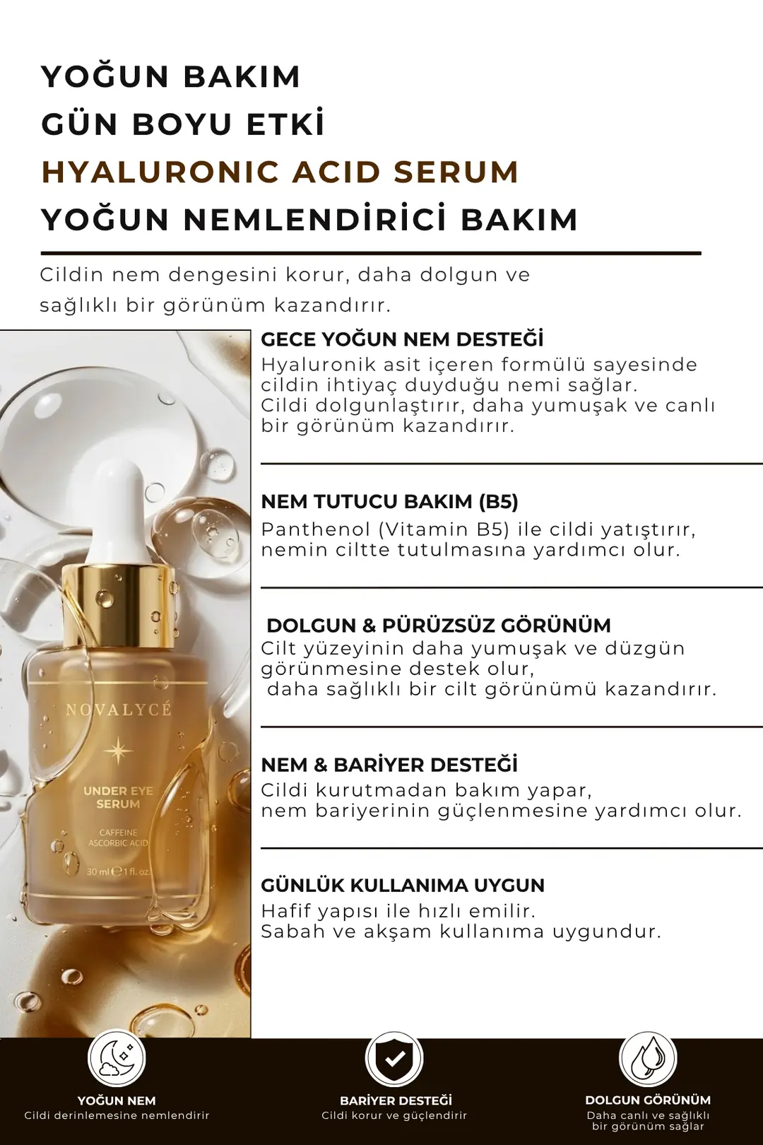 Under Eye Serum Caffeine & Ceramides Torbalanma Karşıtı Göz Çevresi Serumu